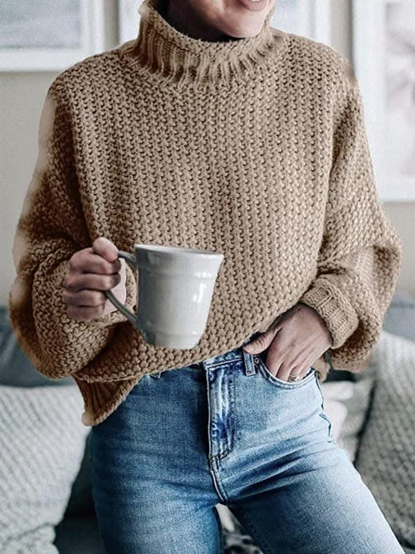 New Fashionable Contrast Color Knitted Sweater Cardigan Jacket Sweater.