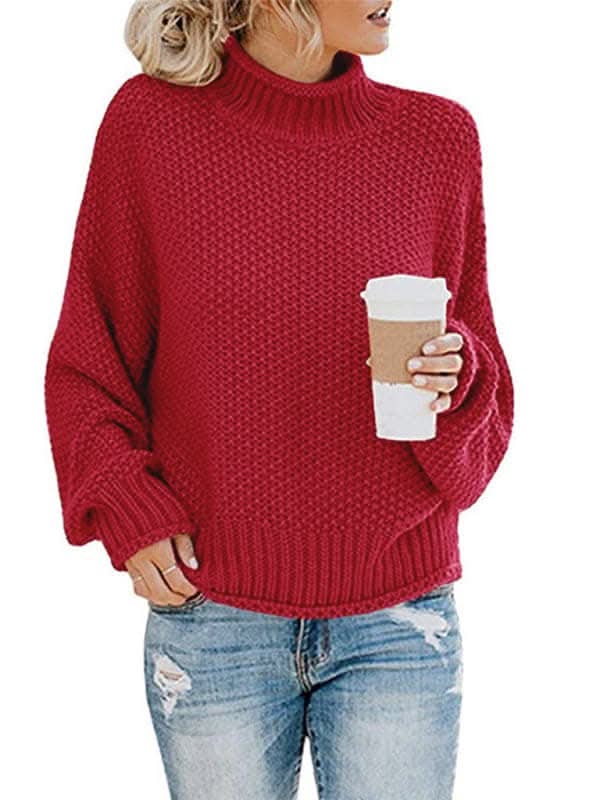 New Fashionable Contrast Color Knitted Sweater Cardigan Jacket Sweater.
