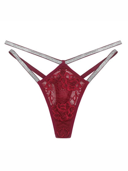 Alluring lace seamless thong