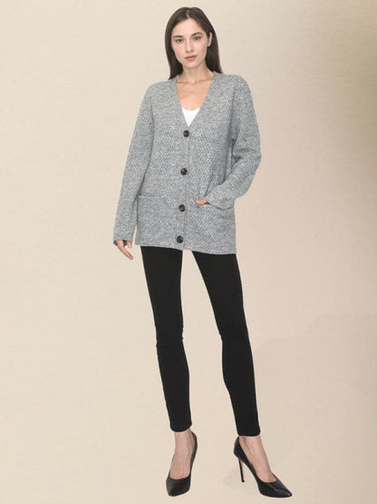 Cozy women's spring knitted cardigan