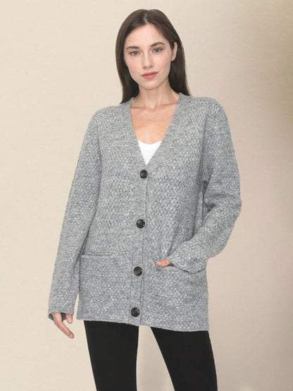 Cozy women's spring knitted cardigan