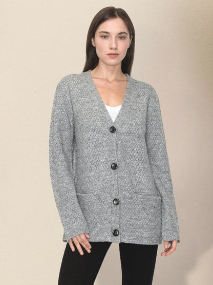 Cozy women's spring knitted cardigan