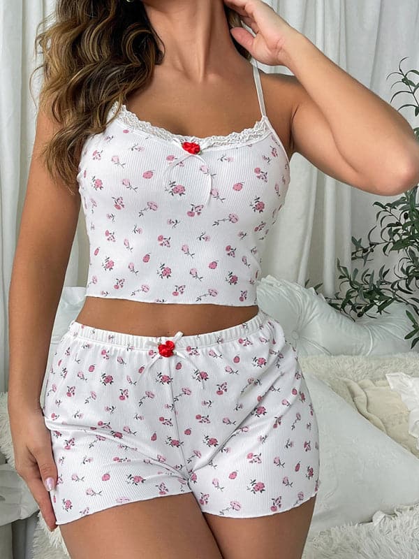 Floral two-piece homewear set