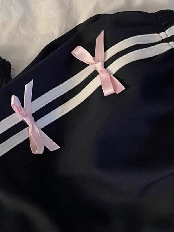 Charming Women's Three-Dimensional Bow Casual Active Pants