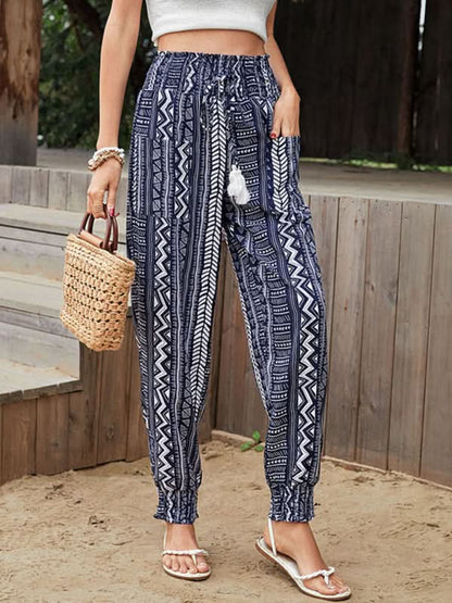 Stylish ethnic print pants for women