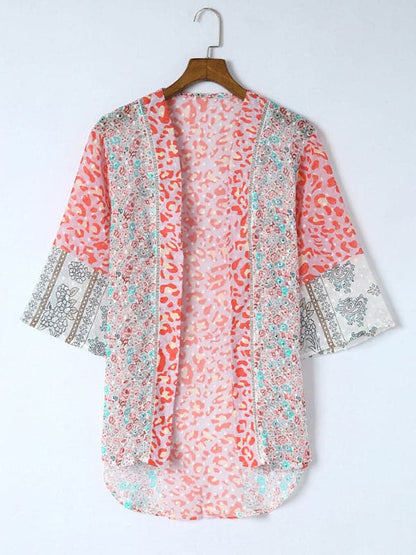 Floral Chiffon Cardigan Top