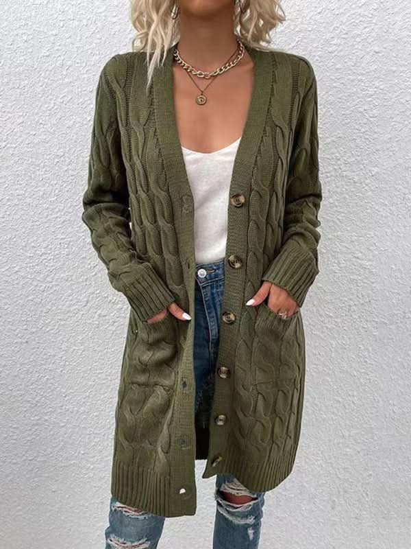 Fashionable long cardigan jacket