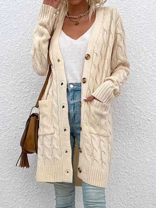 Fashionable long cardigan jacket