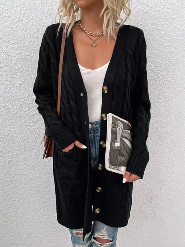 Fashionable long cardigan jacket