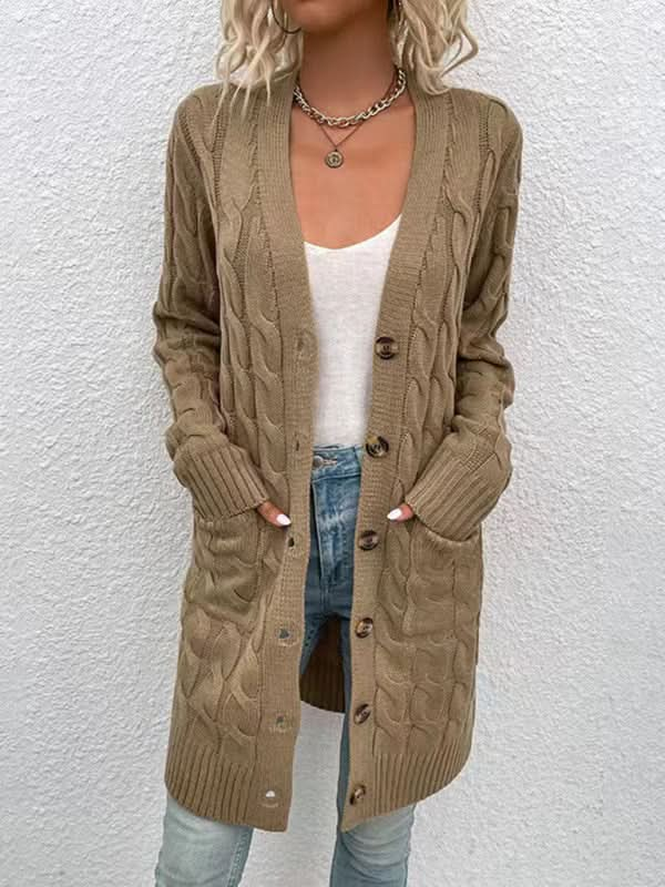 Fashionable long cardigan jacket