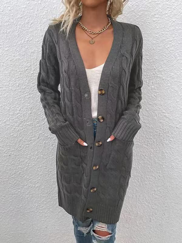 Fashionable long cardigan jacket