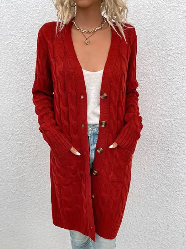 Fashionable long cardigan jacket