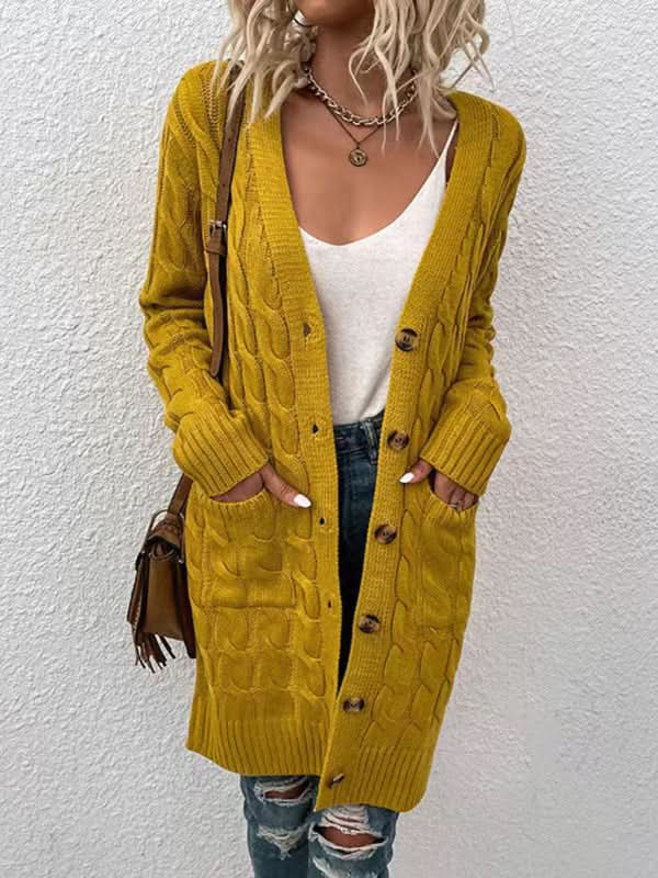 Fashionable long cardigan jacket