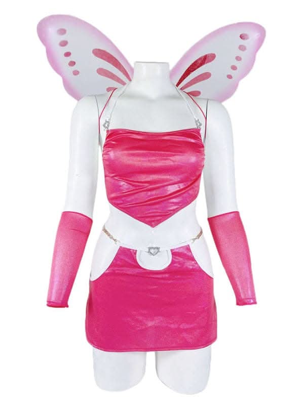 Women's Cute Navel-Baring Buttocks Sexy Uniform with Wings Sexy Underwear Set.