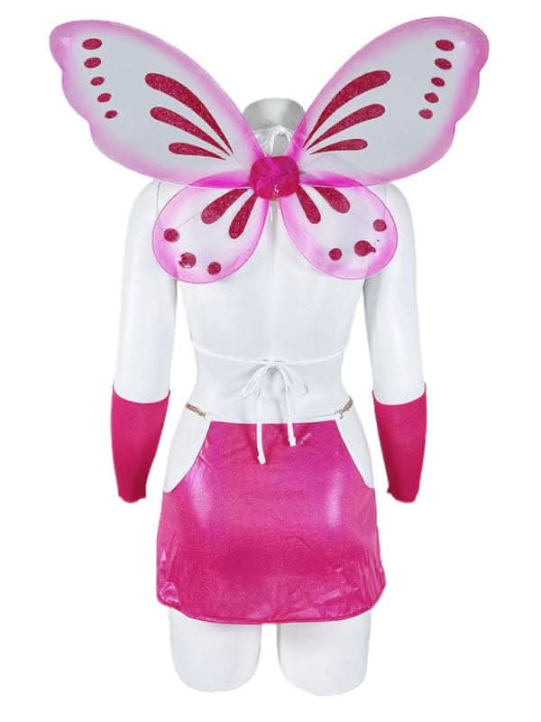 Women's Cute Navel-Baring Buttocks Sexy Uniform with Wings Sexy Underwear Set.