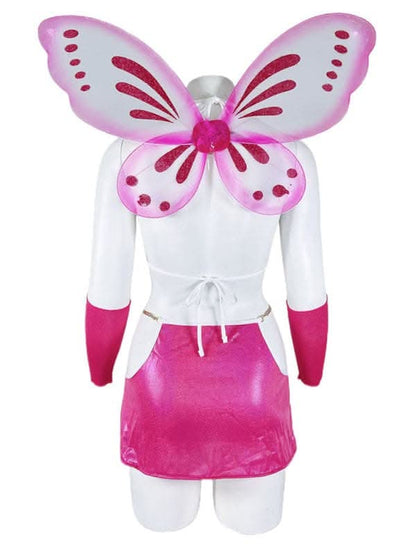 Women's Cute Navel-Baring Buttocks Sexy Uniform with Wings Sexy Underwear Set.
