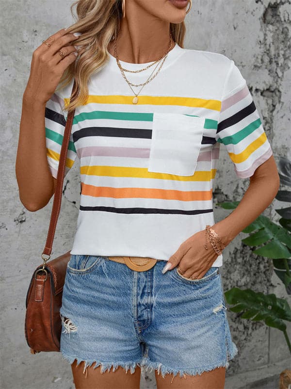 Chic striped tee for women