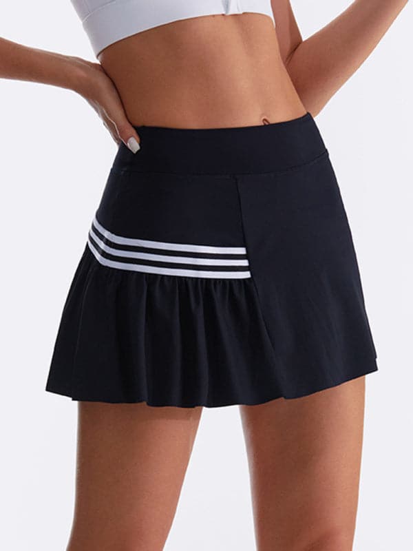 Women's quick-dry sports skirt - faux two-piece design