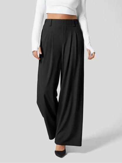 Chic high waist wide leg pants