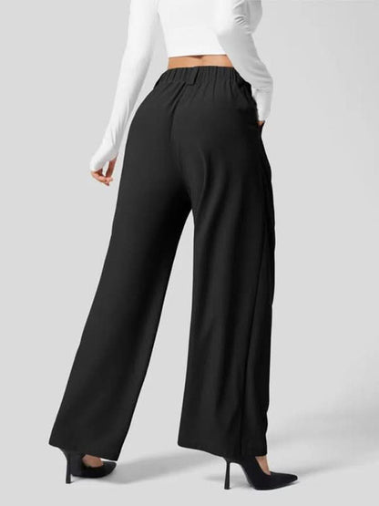 Chic high waist wide leg pants