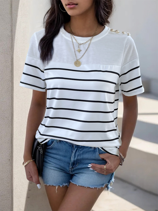 Stylish striped tee for women