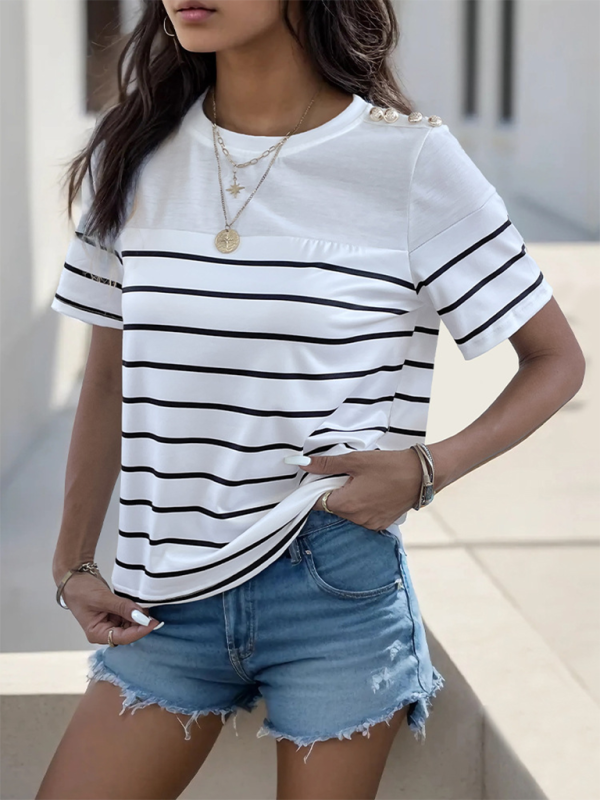 Stylish striped tee for women