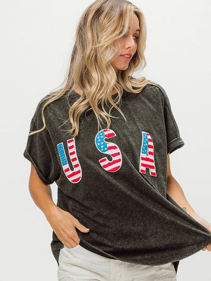 Stylish women's independence tee