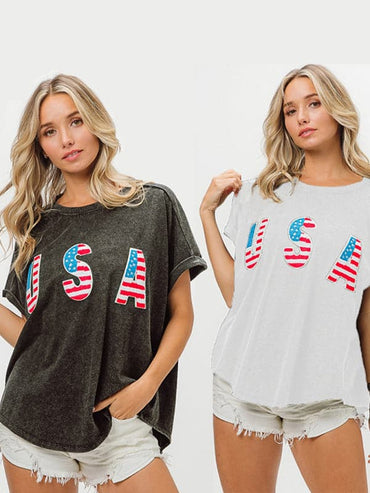 Stylish women's independence tee