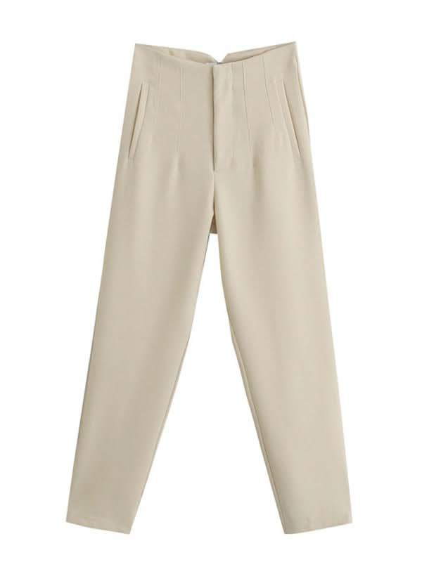 Chic high-waist trousers for women