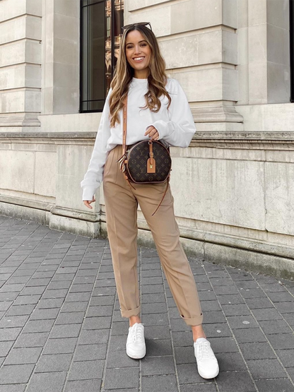 Chic high-waist trousers for women