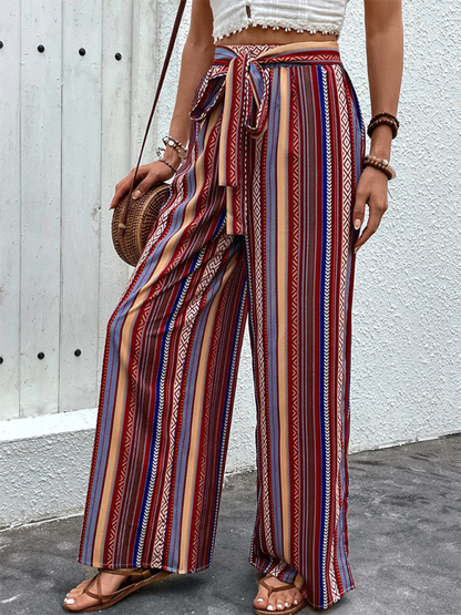 Chic high waist wide leg pants