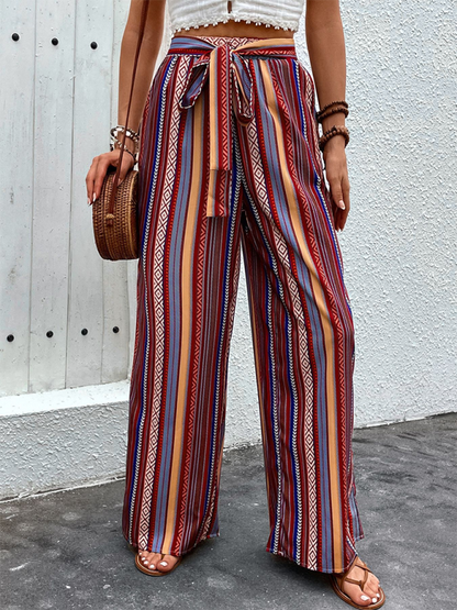 Chic high waist wide leg pants