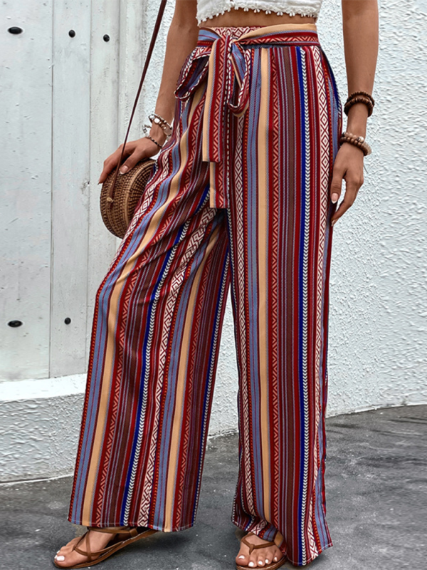 Chic high waist wide leg pants