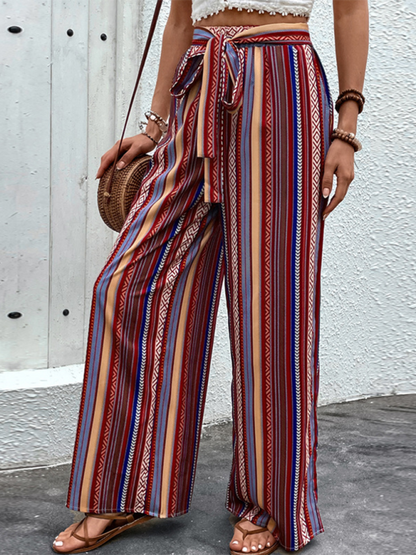 Chic high waist wide leg pants