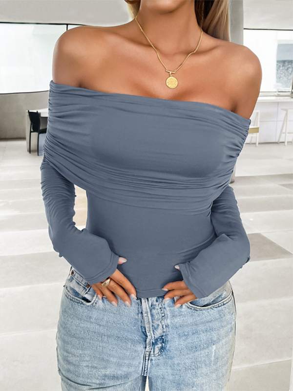 Women's casual solid color pullover one shoulder topSizing: True to size
Material composition: 8% Elastane/Spandex, 92% Viscose
Clothing type: S
Collar: One-shoulder
Material: Viscose fiber
Pattern: Solid
Fabric elastLove Salve casual solid color pullover