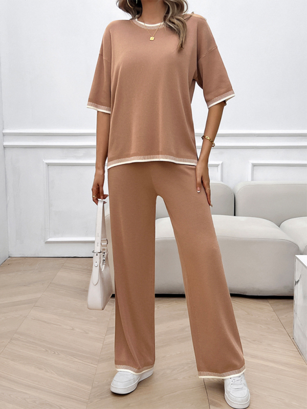 Chic Casual Sweater & Trousers Set