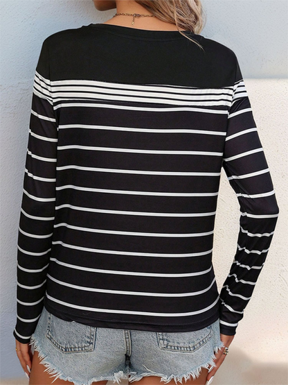 Stylish striped tee for women