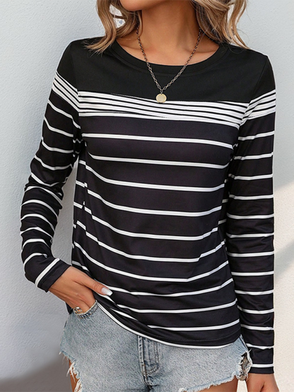 Stylish striped tee for women