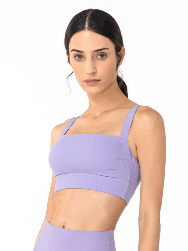 Posture-support sports bra for fitness