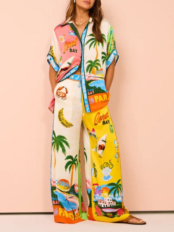 Chic tie suit for vibrant holidays