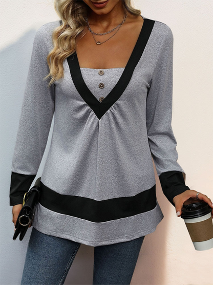 Chic autumn long-sleeve t-shirt