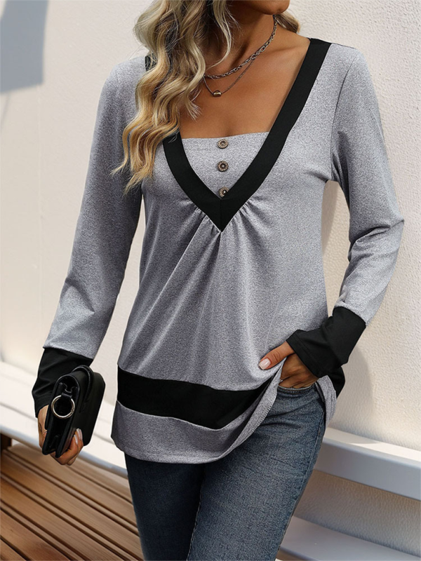 Chic autumn long-sleeve t-shirt