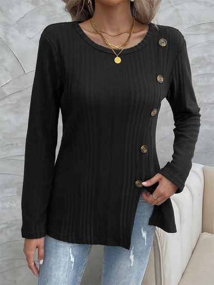 Women's Round Neck Long Sleeve Top