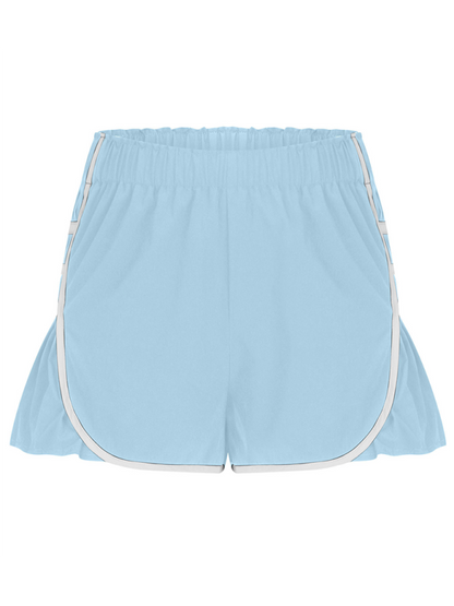 Active women's quick-dry pleated shorts