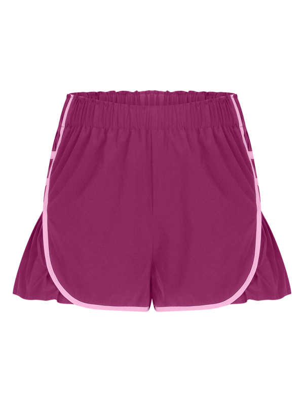 Active women's quick-dry pleated shorts