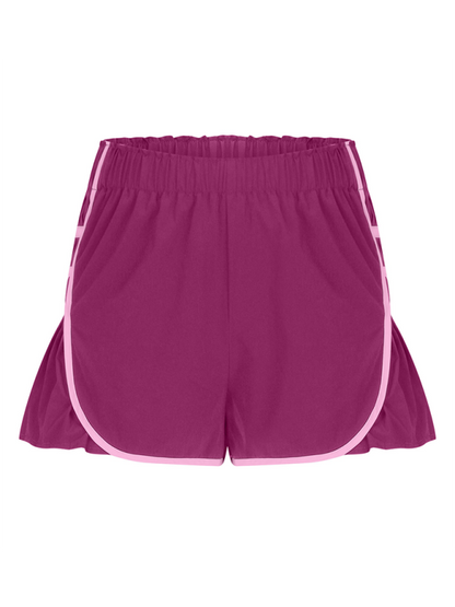 Active women's quick-dry pleated shorts