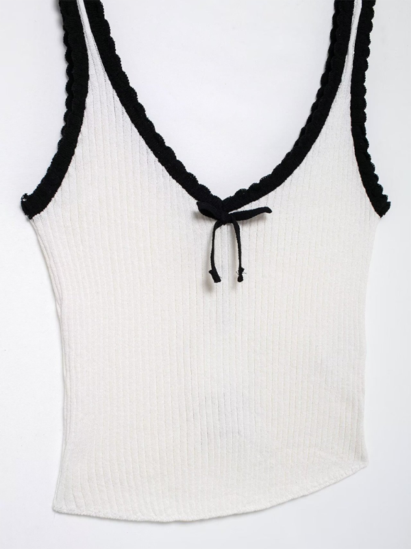 Chic Bow Camisole for Spring-Summer