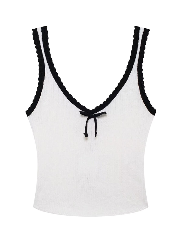 Chic Bow Camisole for Spring-Summer