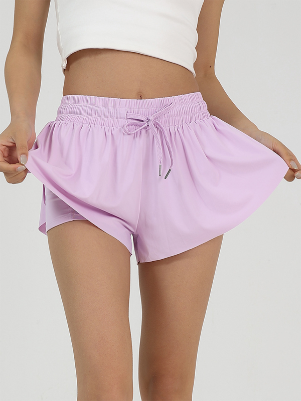 High-elasticity tennis skirt with pockets