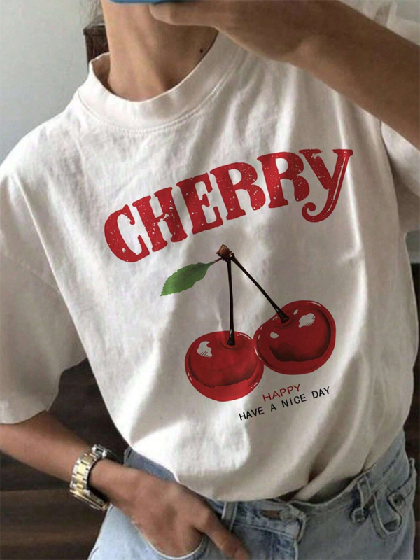 Cherry Delight oversized tee